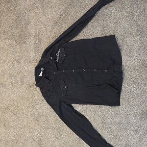 Harley Davidson Women Blouse Top Moto Sz XL